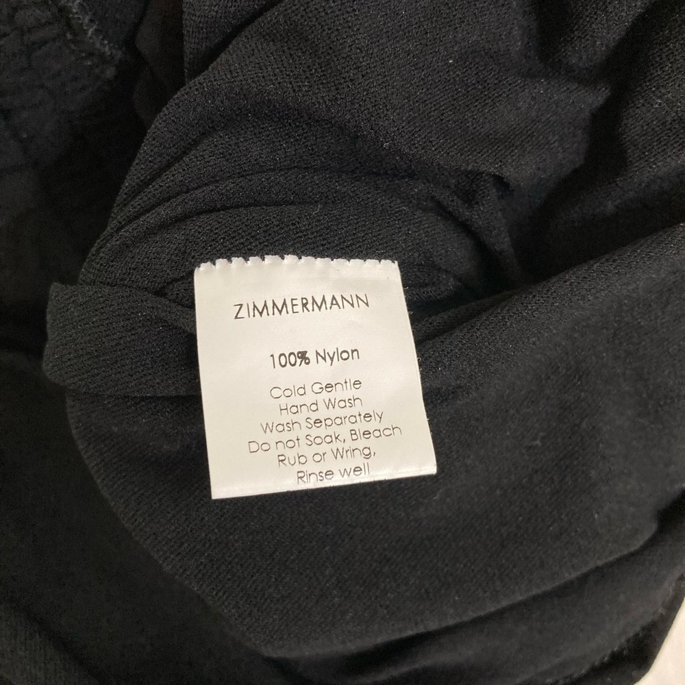 Zimmermann Black Ruched Halter Mini Dress - Picture 9 of 9